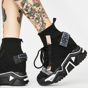 Black Clout Chasin’ Platform Sneakers